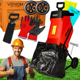   VENOM Električni Sječač za Grane - Profesionalni Rozdrabnič Električni SRE 2500