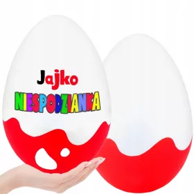    Veliko JAJE IZNENAĐENJA na poklon kinder kutija sa otvorom 20cm xxl max