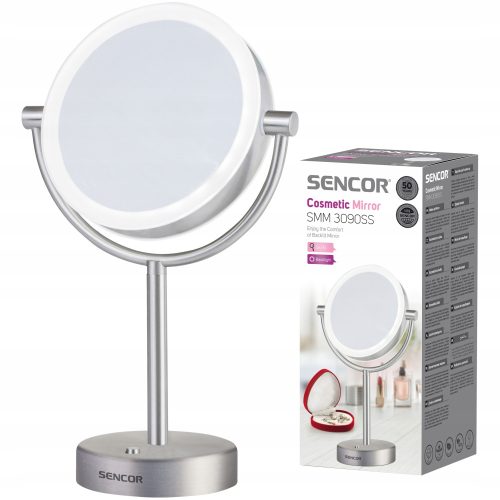 Ogledalo za šminkanje LED hladno svjetlo 18cm Sencor SMM 3090SS