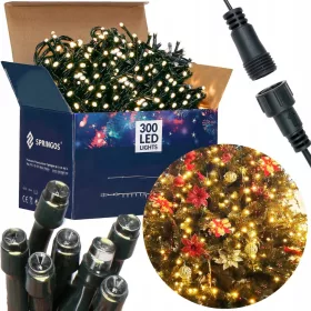  Christmas Lights 300 LED 20m Outdoor String Lights - Warm White