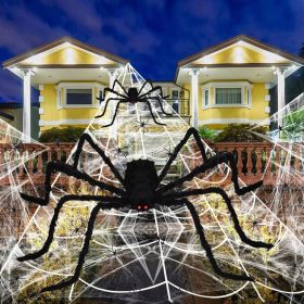    DIVOVSKI PAUK ZA NOĆ VJEŠTICA, DEKORACIJE PAUKOVE MREŽE, VANJSKO DVORIŠTE
