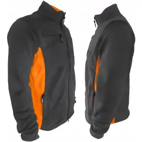 Topli polar veličine S u sivo-narančastoj boji