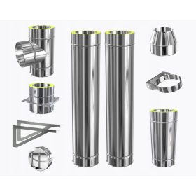   Sistemski dimnjak na nosaču IZOLIRANI fi 120 dvostruki OUTDOOR MODULAR