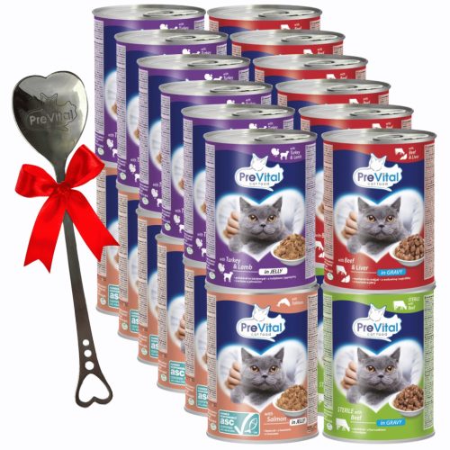  MOKRA HRANA ZA MAČKE MJEŠAVINA OKUSA LIMENKA 415G X 24 KOM PREVITAL VITA. AE D3