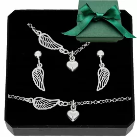 SET SREBRNOG NAKITA CELEBRITY WINGS HEART HEART ZA NJU