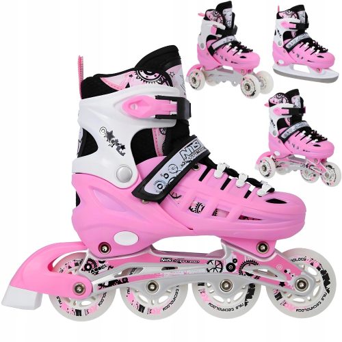  4u1 Nils Extreme NH10905A roleri, roze, vel.35-38