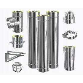   Sistemski dimnjak na nosaču IZOLIRANI fi 160 dvostruki OUTDOOR MODULAR