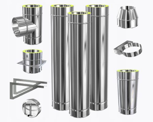 Sistemski dimnjak na nosaču IZOLIRANI fi 160 dvostruki OUTDOOR MODULAR