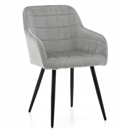 Luksuzna siva barska stolica od baršuna, modernog dizajna, idealna za blagovaonicu ili dnevni boravak. Elegantno tapicirana stolica visoke kvalitete brenda New Home, model ORTE, donosi dodir glamura u