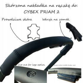    Puna kožna navlaka s patentnim zatvaračem za ručku kolica Cybex Priam 2/4 i E-priam