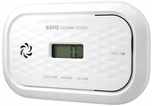 CZUJNIK CZADU "EURA" CD-72A2V4300 - Detektor ugljikovog monoksida s LCD zaslonom