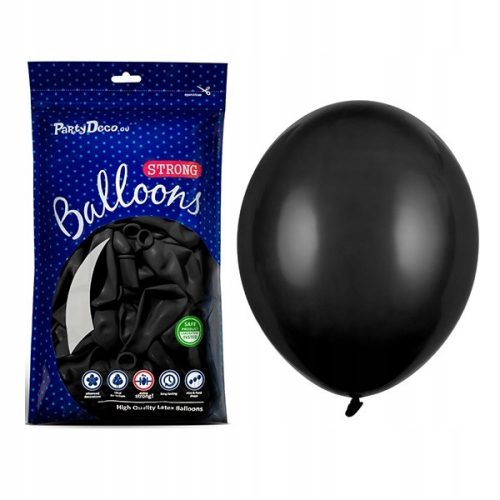  PartyDeco Strong Pastel Black baloni 30 cm 50 kom