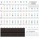 Colorful Piano Key Stickers for Learning Music