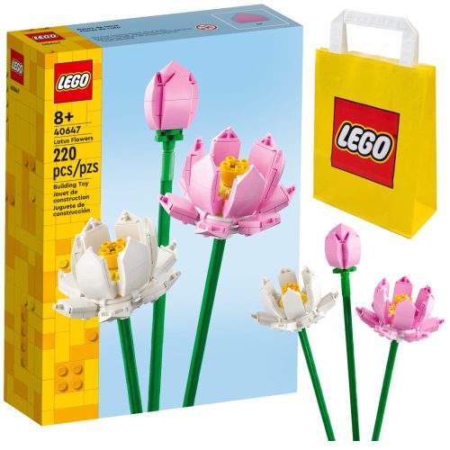  LEGO Creator 40647 Lotusovi cvjetovi + LEGO papirnata vrećica 6315786 žuta 24x8x18 cm
