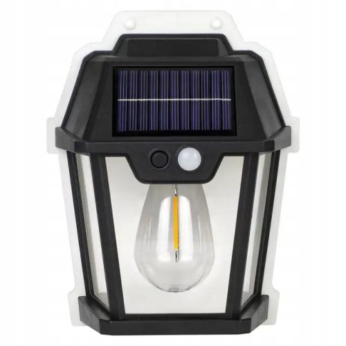 Vrtna viseća lampa - RGR zidna lampa 12 W crna