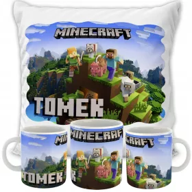 Minecraft Personalizirani Ukrasni Jastuk 40 x 40 cm