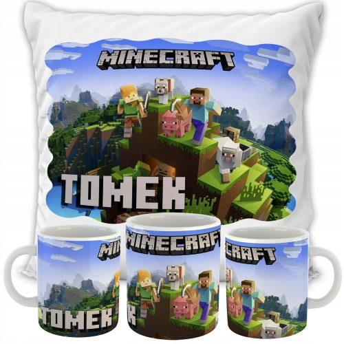 Minecraft Personalizirani Ukrasni Jastuk 40 x 40 cm