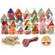  Adventski kalendar - šarene kućice SET od 24 kom.