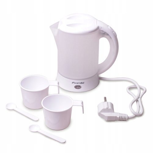  Kuhalo za vodu Kamille plastično 0,6 l, bijelo, nijanse plave