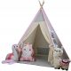 TIPI LAMA & CO. ŠATOR TEEPEE ZA DJECU + 3 PLIŠANE ŽIVOTINJE + STABILIZATOR ZA SIGURNOST DJECE