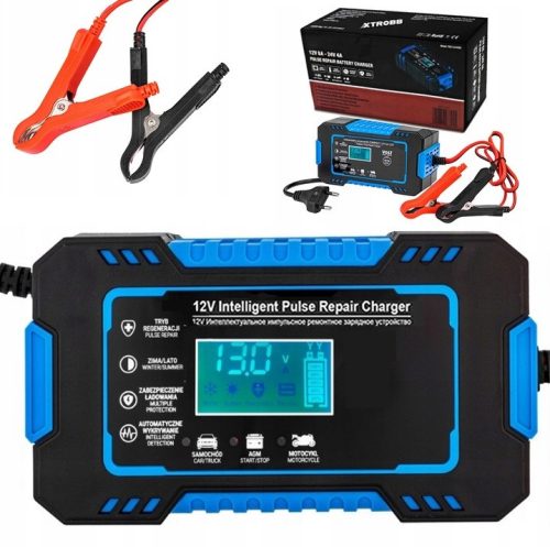  Automatski 12V/6A LCD punjač baterija