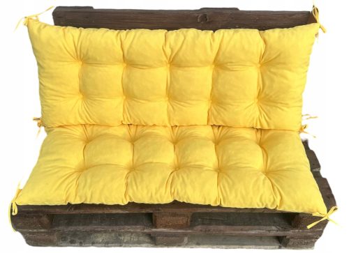  JASTUCI JASTUCI euro vrtni namještaj od paleta SET 120 CM Žuti