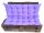  JASTUCI JASTUCI euro vrtni namještaj od paleta SET 120CM Violet