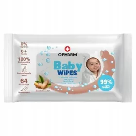    Opharm Baby Wipes Sweet Almond Oil vlažne maramice 1 x 64 kom.