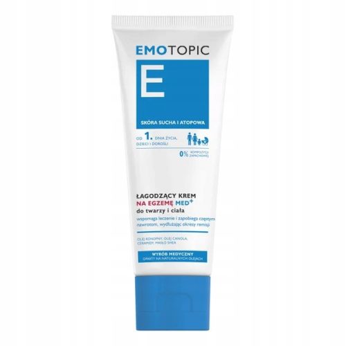 Krema za lice i tijelo Pharmacerris Emotopic za ublažavanje ekcema, 75 ml