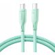 Joyroom 60W USB-C to USB-C kabel za brzi prijenos podataka i punjenje 1m zeleni