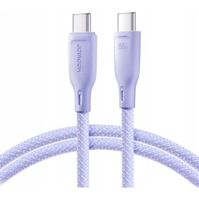   Joyroom Kabel za brzi prijenos USB-C / USB-C SA34-CC3 60W, 1m - Ljubičasta