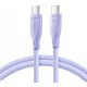 Joyroom Kabel za brzi prijenos USB-C / USB-C SA34-CC3 60W, 1m - Ljubičasta