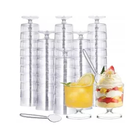   AŠE ZA DEZERTE I SLADOLEDNE ČAŠICE 200 ml + ŽLIČICE 50 kom
