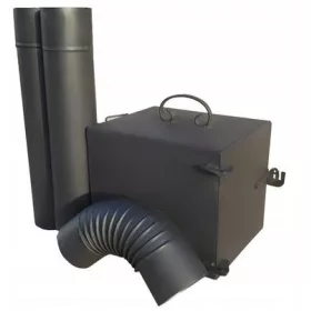    KAMIN PUŠAČ PEĆ SUŠILAC 2 CIJEVI KOLJENO METALNI SET POLIRANJE