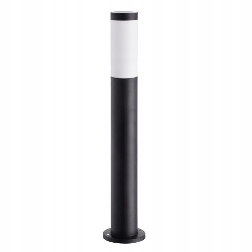 Vrtni stup s LED rasvjetom - Okrugli crni stup visok 65 cm s E27 grlom