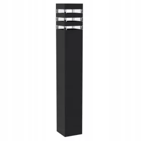   Vrtni stup za rasvjetu s LED svjetlom, crni, 60 cm visok, E27 žarulja, Berge