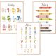 Montessori Set za učenje abecede, brojeva i boja