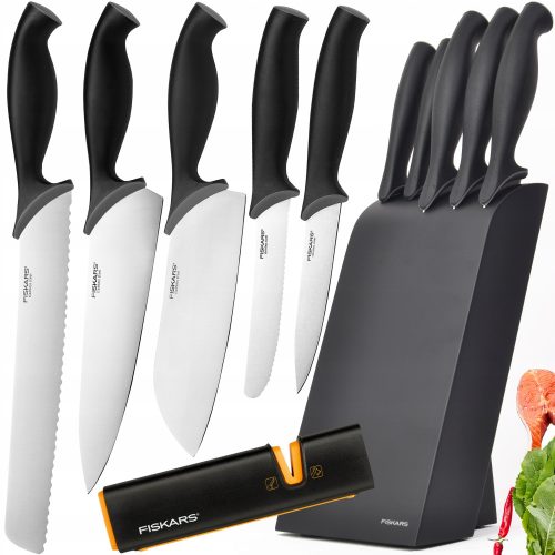 Set noževa u bloku Fiskars 5 kom.
