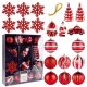  Set kuglica - kuglice za jelku, nesalomljive, 20 kom.