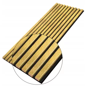   Lampe na filcu za unutarnje uređenje - Set od 10 komada, zlatne sa strukturom, dimenzija 275x46