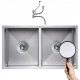 Zlewozmywak od inox čelika 80x45 Satin Sifon
