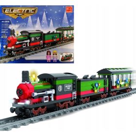    Građevinski blokovi Električni vlak Božićni vlak na pogon s lokomotivom na tračnicama