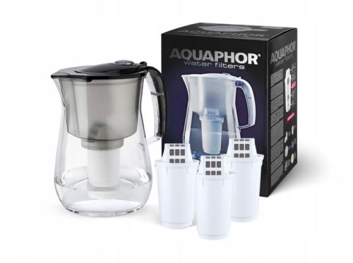 Aquaphor Provence 4,2l filter vrč s brojačem i 3 umetka A5, crna