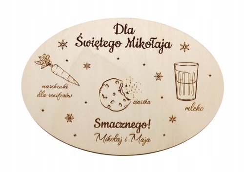  PERSONALIZIRANI PLADNJAK ZA DJEDA BOŽIĆNIKA ZA NIKOLU I BOŽIĆ