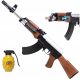 Karabin Ak47 s laserom+ za igru s dodatnom opremom
