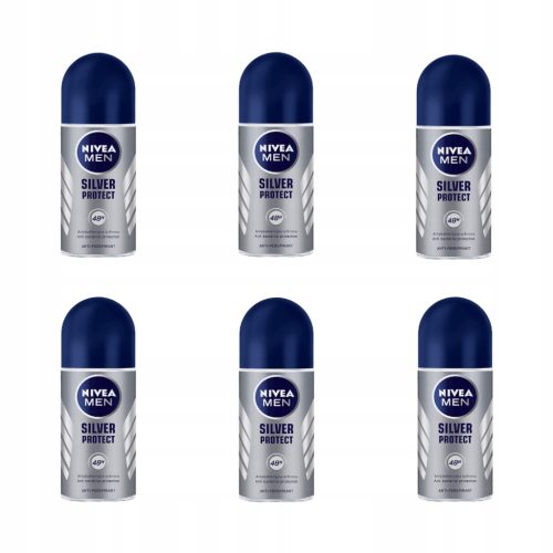 Nivea MEN Silver Protect 6 kom x 50 ml roll-on antiperspirant