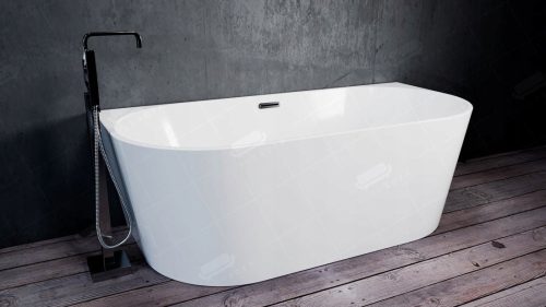 Samostojeća kada od akrila Waltpool JS789 središnji odvod 170 x 80 cm