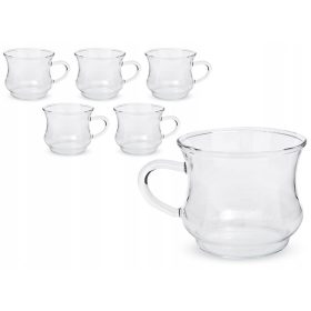 Termisil Iza šalica, staklo, 220 ml, 6 kom.