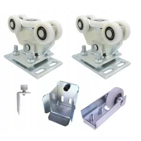SET KOLICA ZA KLIZNE KAPIJE 70x70x4 POLIAMIDNE VALJKE