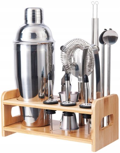 Barmen set za koktele, 15 komada, srebrni KLAUSBERG KB-7653